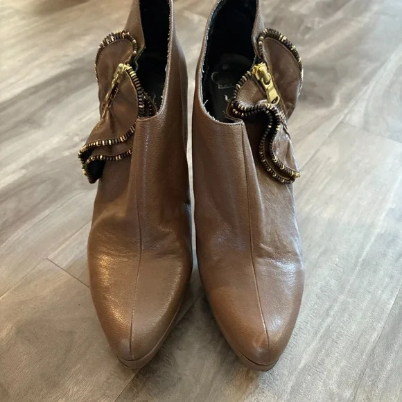 Vintage Juicy Couture Leather Platform High Heel‎ Bootie Pump 7.5M made in Italy - Picture 5 of 9